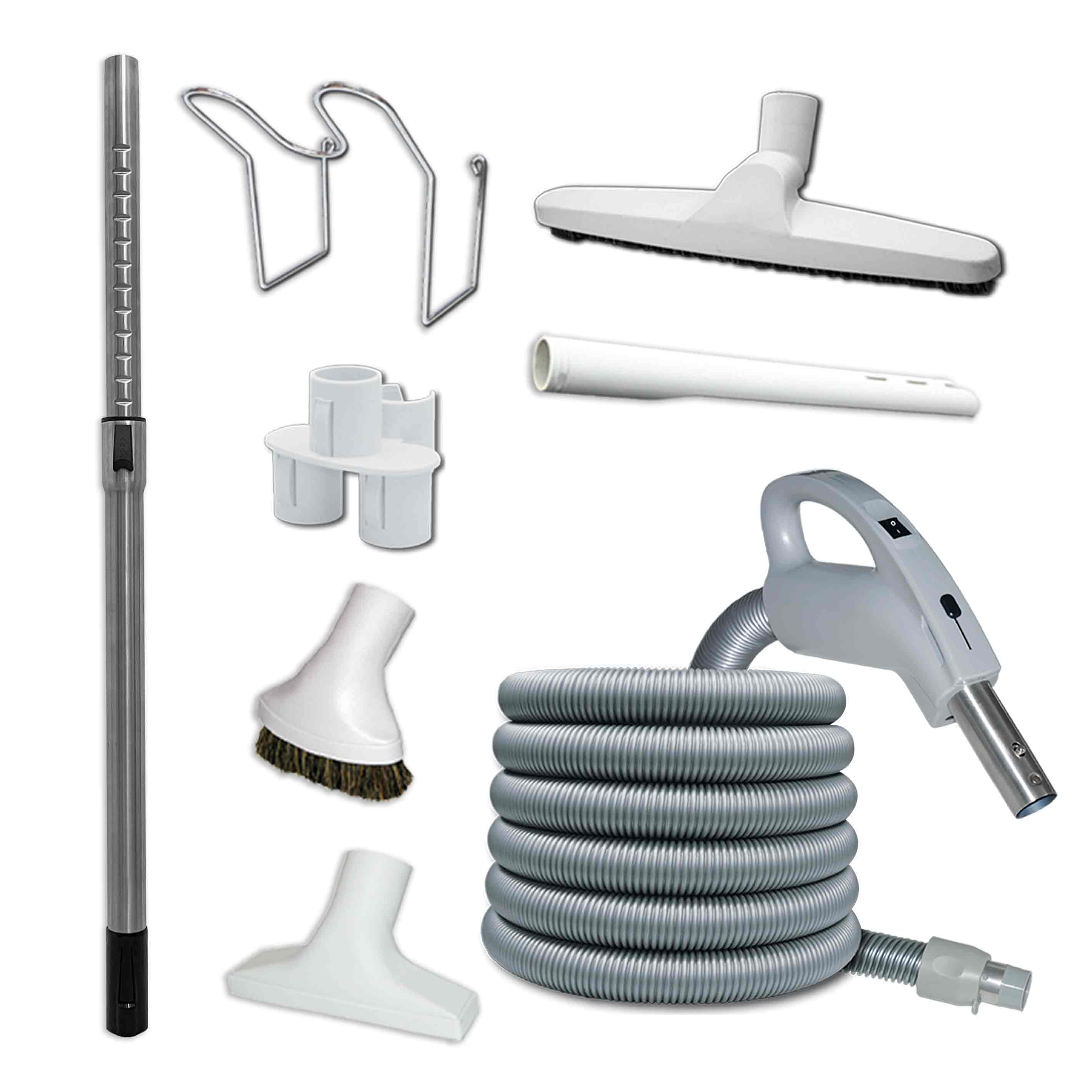 24-V Schlauchset schaltbar, Länge 9 m, MIT Standardbodendüse