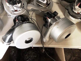 Motor mit 2 Turbinen Boden-Tromp. für Genialvac- Cyclovac- Crossvac-Mod. 5700, Globaltek usw.