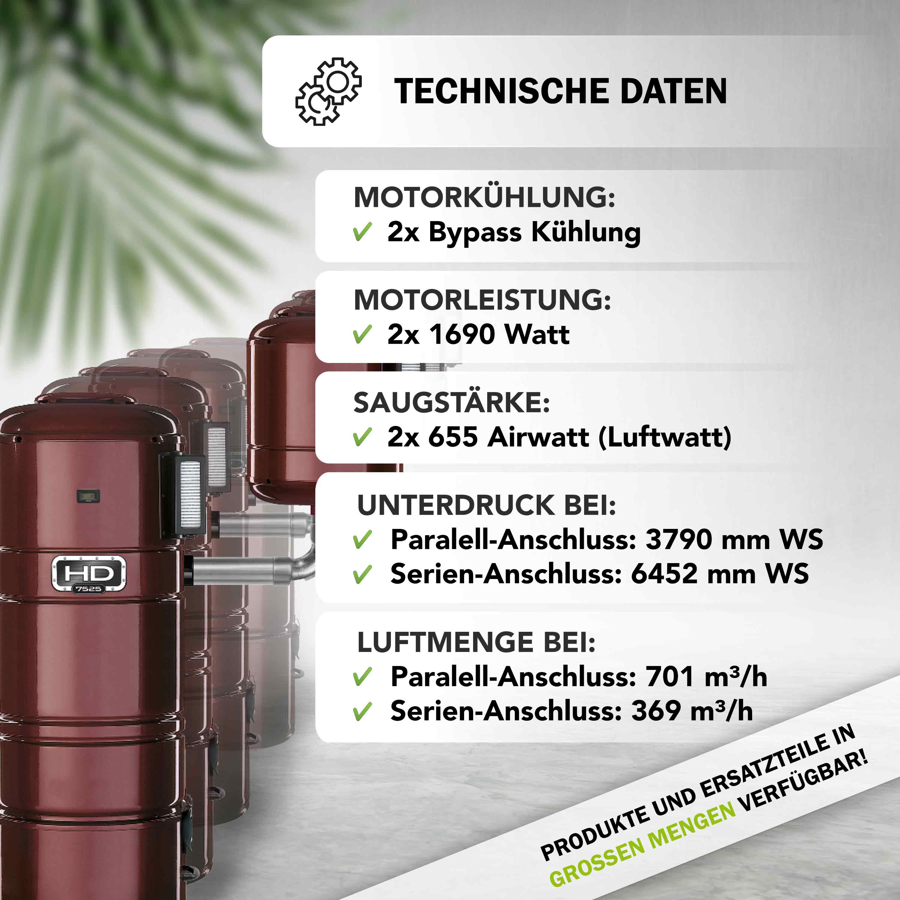 Gerät GV7525 - 2 Motoren - 4 Turbinen - HIGH-Quality