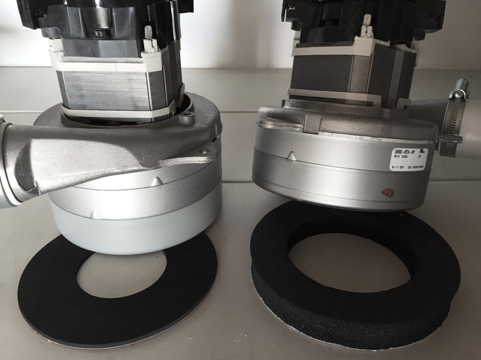 Motor mit 3 Turbinen - Boden flach für Cyclovac Genialvac- Crossvac und Globaltek