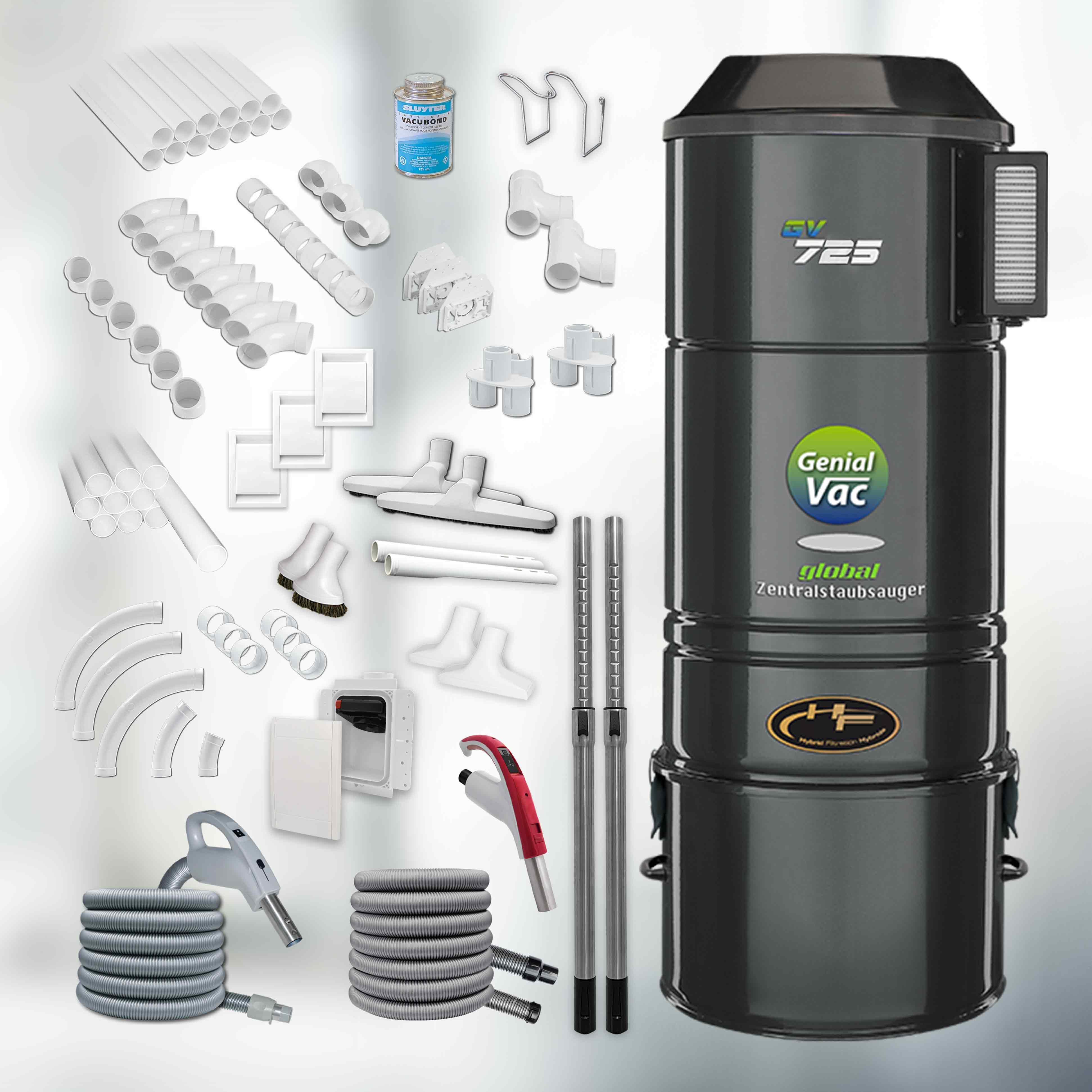 Set Nr. GV725 high-quality-line inkl. 1x Schlaucheinzug + 3 Normdosen