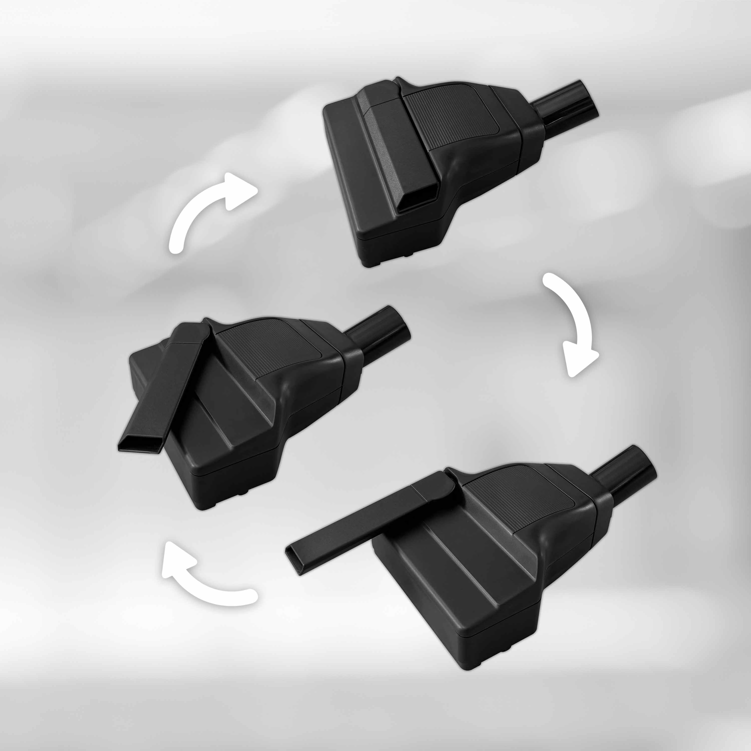 Polster-Turbobürste mit ausklappbarer Fugendüse hochwertig mit Luftantrieb