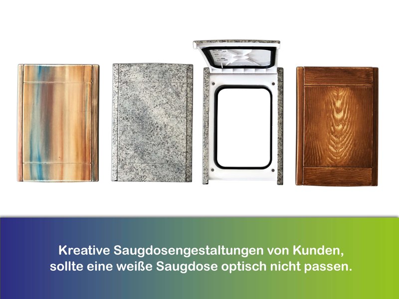 Saugdose für Schlaucheinzug von Retraflex Neues Model-KLEIN