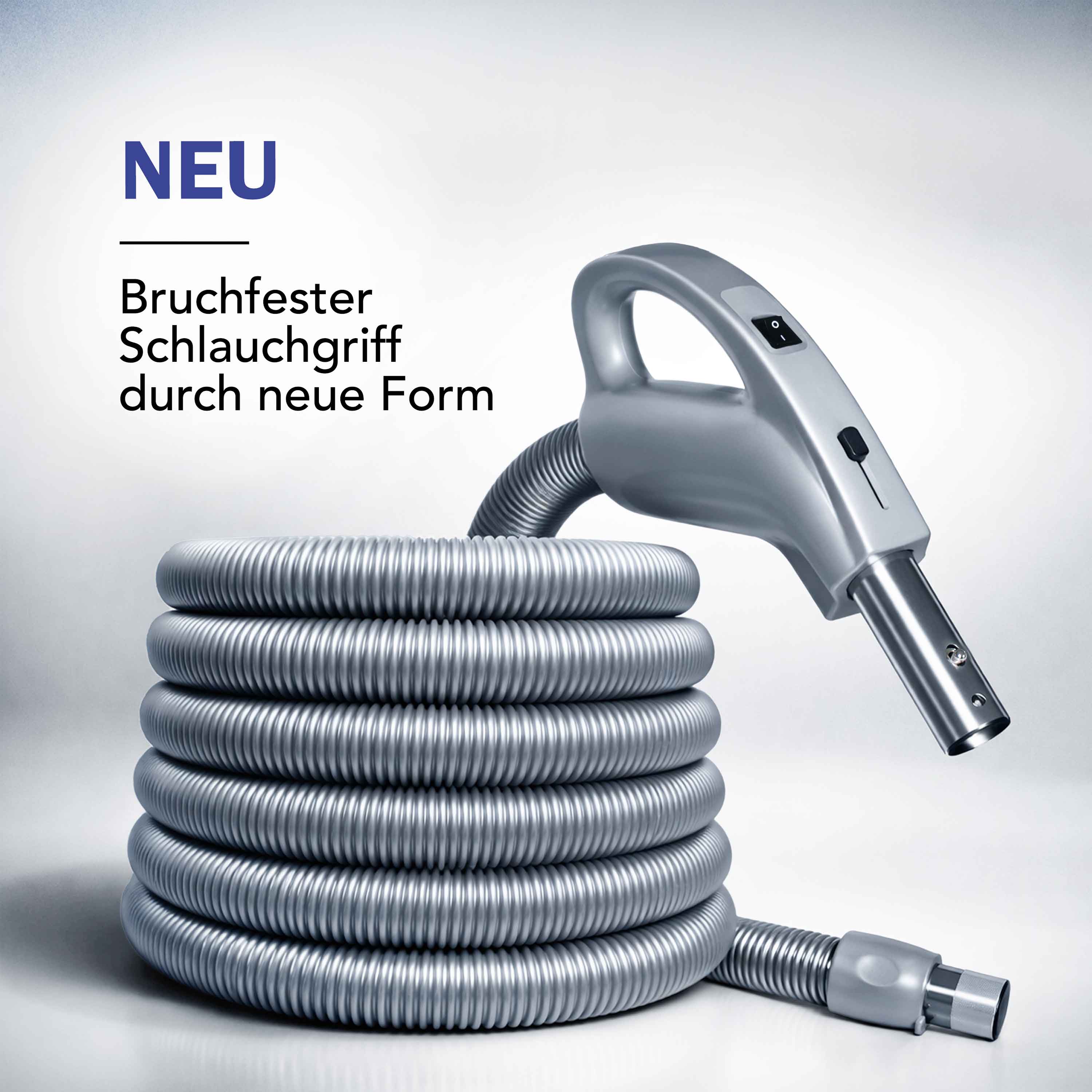 24-V Schlauch schaltbar  - in versch. Längen - Griff grau